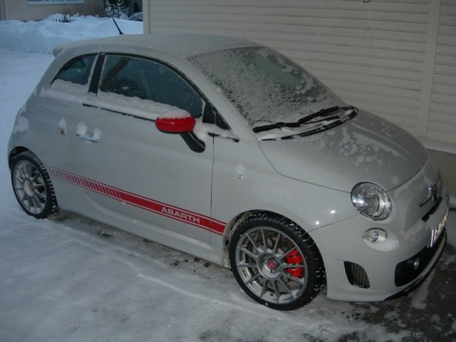 Abarth at home in winter