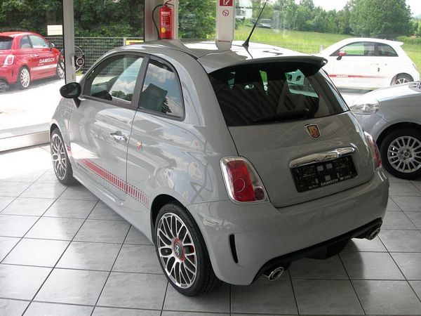 A new Abarth 500 waiting for its owner