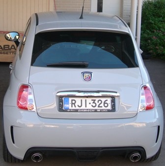 Abarth 500 rear
