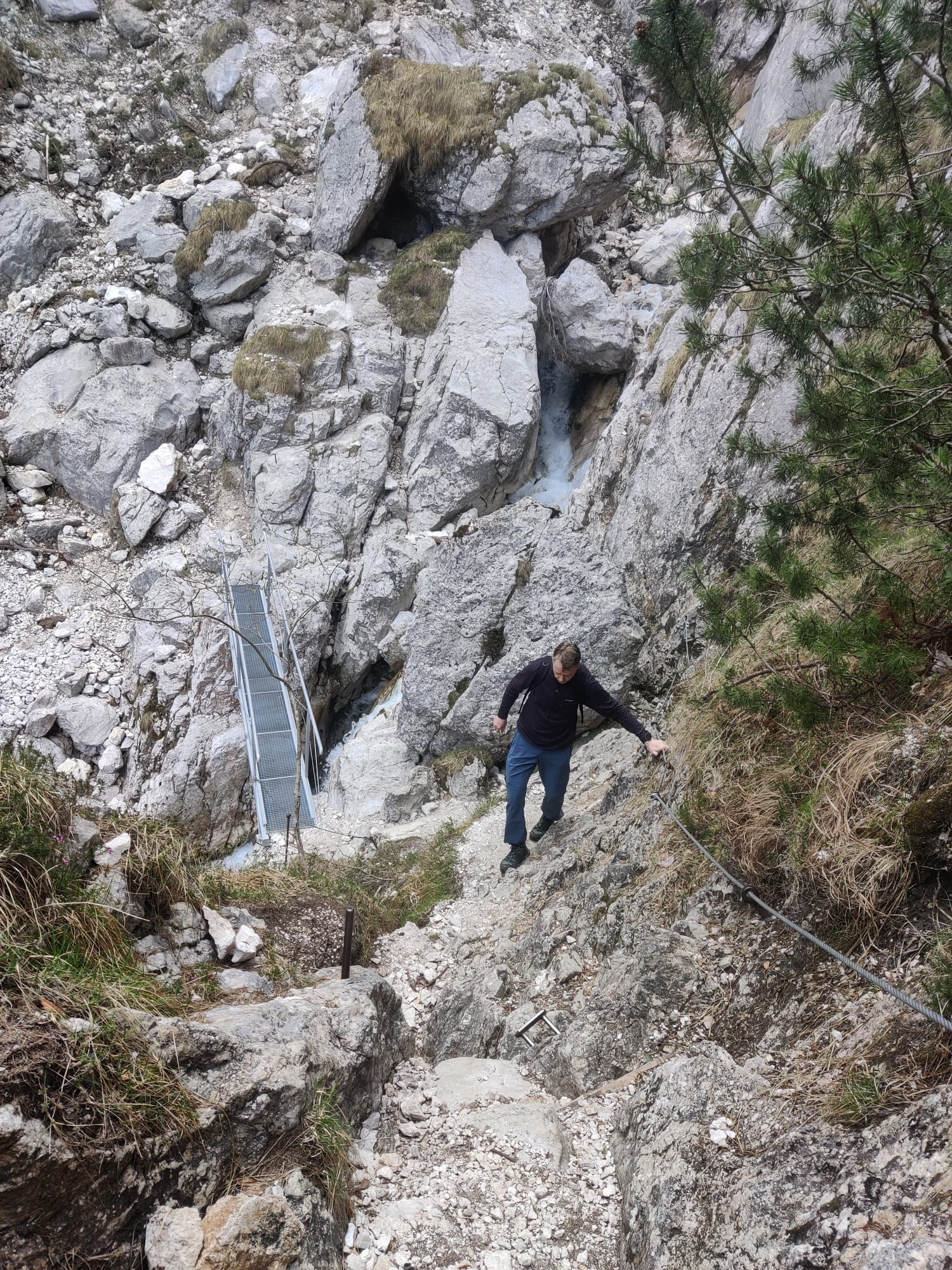 Upper Martuljek Waterfall