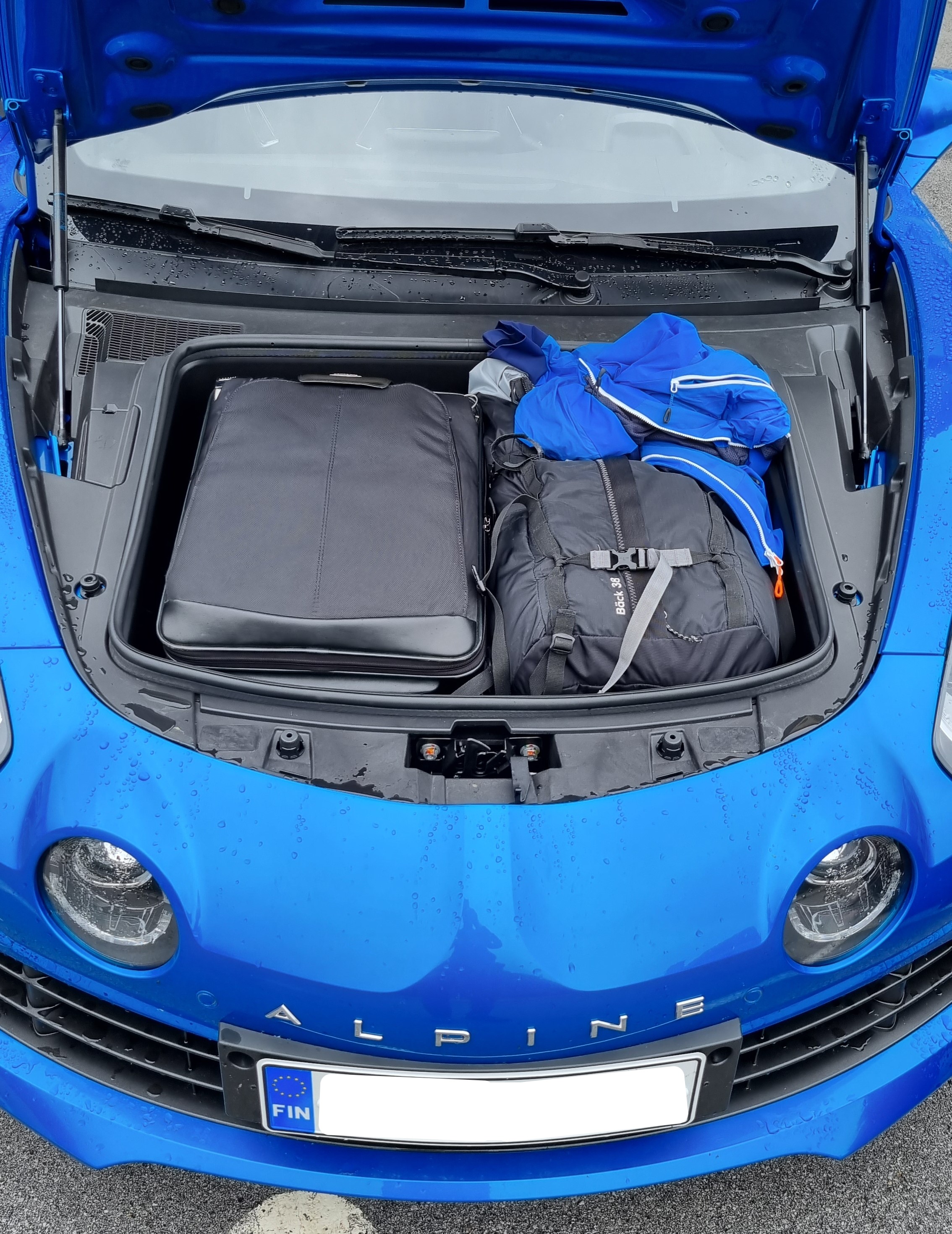 Alpine A110 front trunk