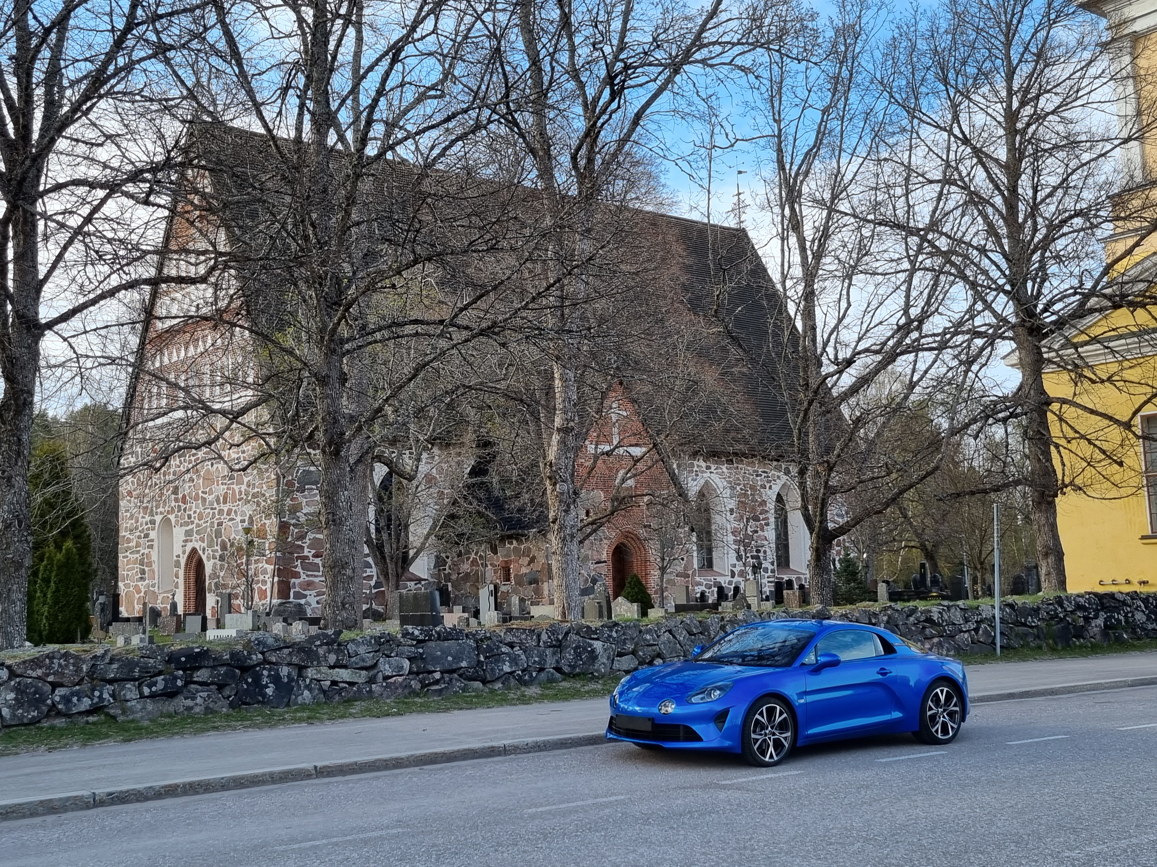 Alpine A110 Hollola church