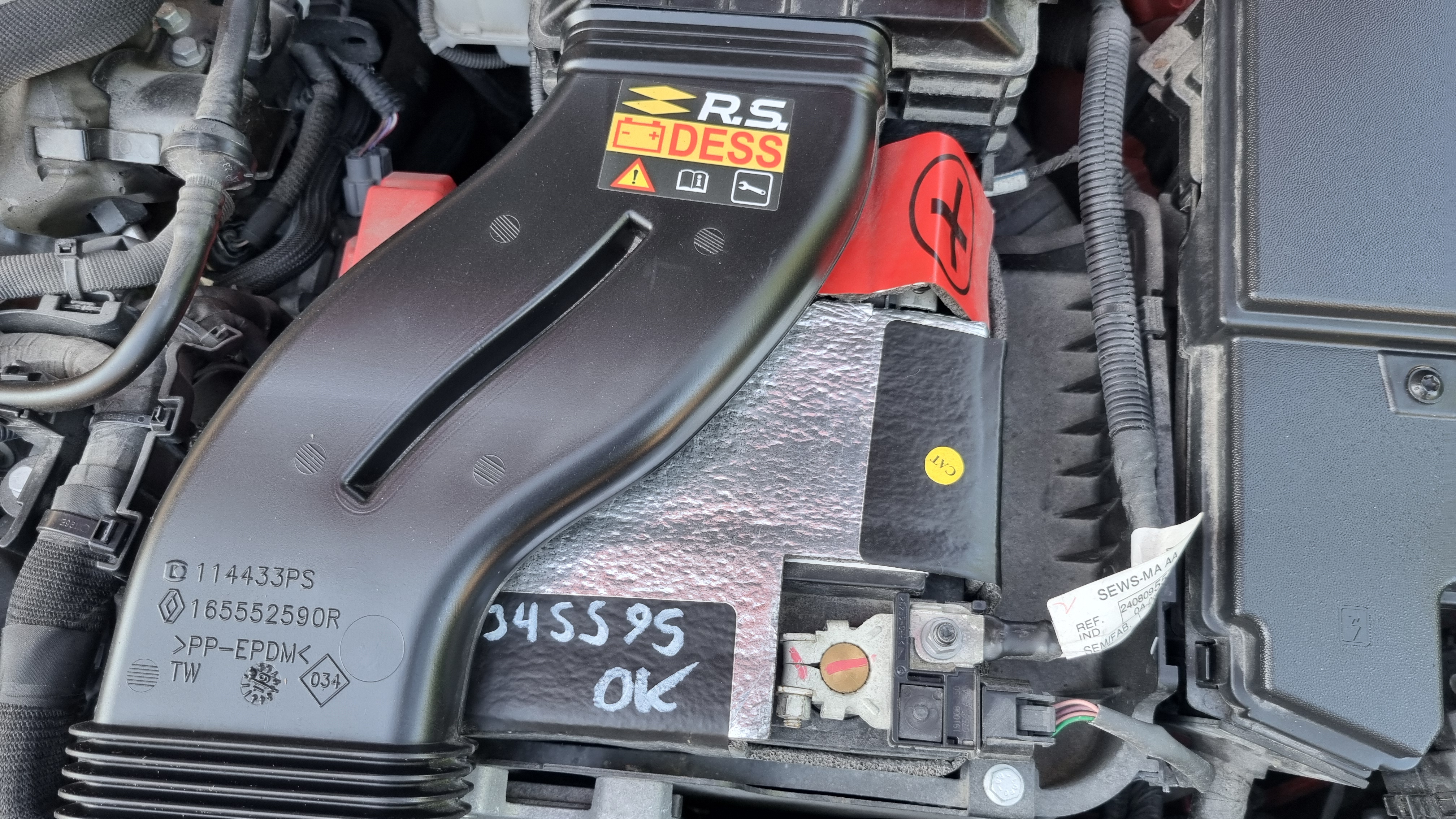 Megane RS280 DESS battery