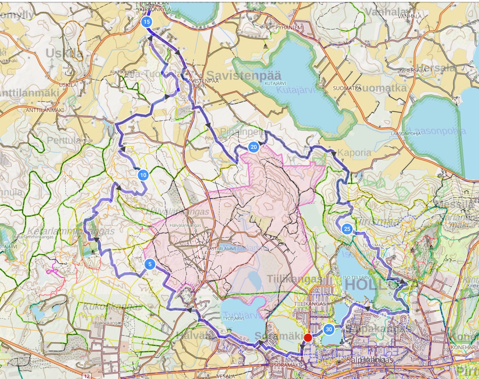 Ampuma-alueen kierto v2